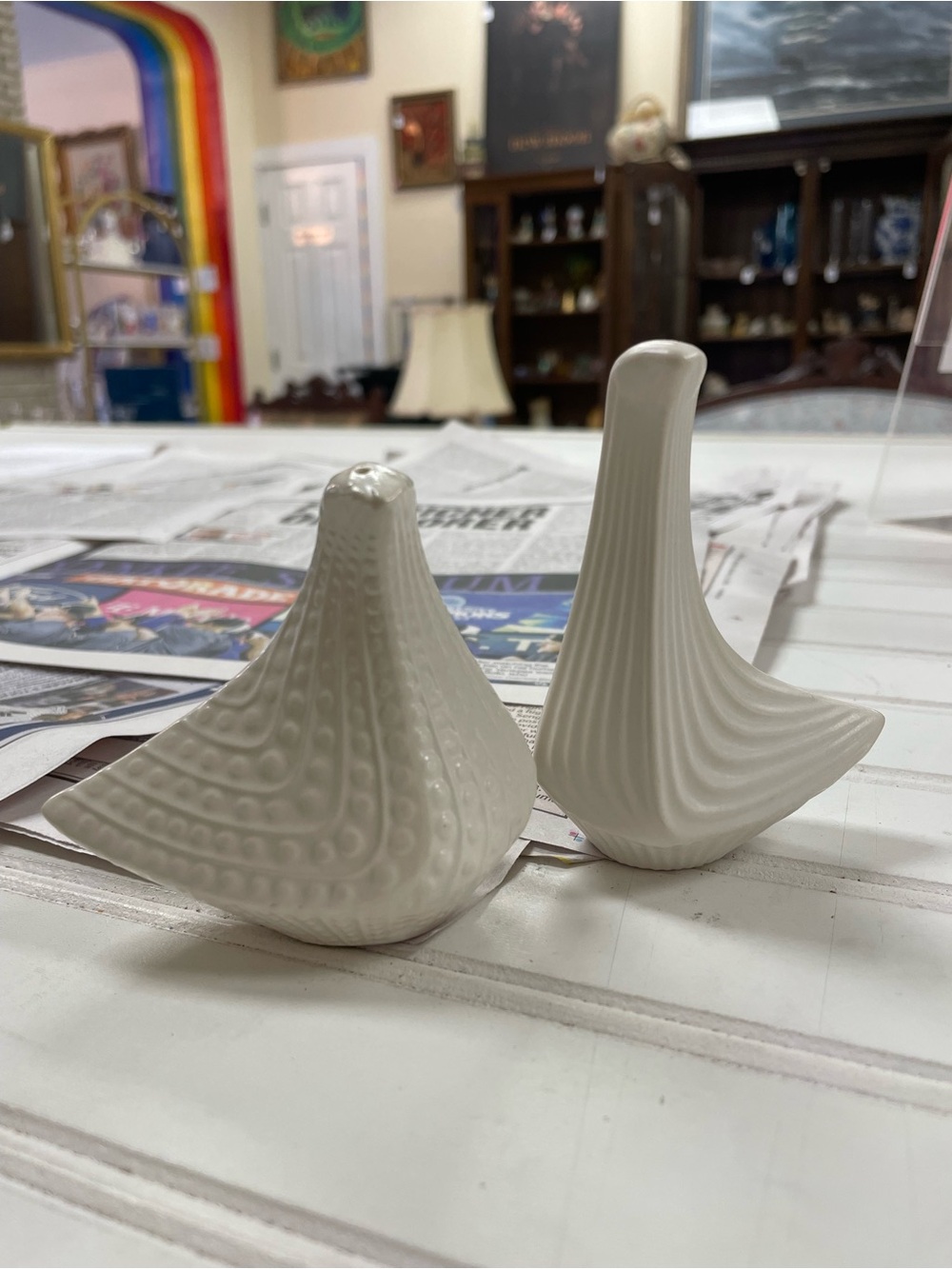 MCM Jonathan Adler Menagerie Porcelain Bird Salt & Pepper Shakers